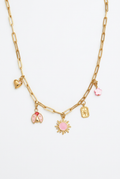 Ketting met giraf op witte achtergrond